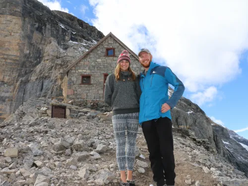 Abbot Pass Hut Alberta Rockies hiking Stevie Gaultier turn FOMO to YOLO adventure