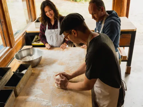 Slow Rise Bakery breadmaking workshop Gabriola Island Logan Moore ZenSeekers