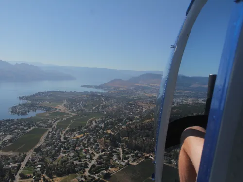 Flying over the Okanagan