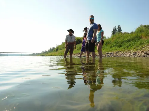 Cooling off on a road trip through northeast Alberta