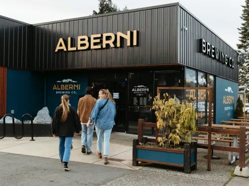 Port Alberni British Columbia rainy day at Alberni Brewing Co by Melissa Renwick 