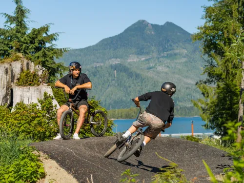 Secret Beach campground BMX pump track