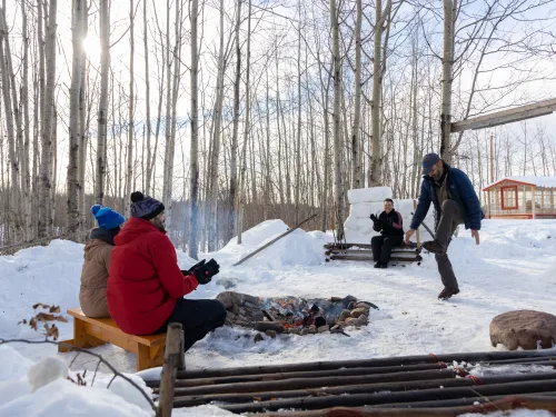 Lac La Biche Alberta Hideaway Adventures Metis jigging