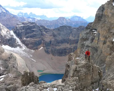 A view of Abbott Pass hike on the Alberta British Columbia boarder known as the Continental Divide