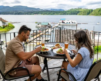 Fish & Duck Pub on Sproat Lake, Port Alberni, BC.