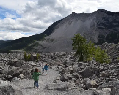 Frank Slide Interpretative Trail in the Crowsnest Pass