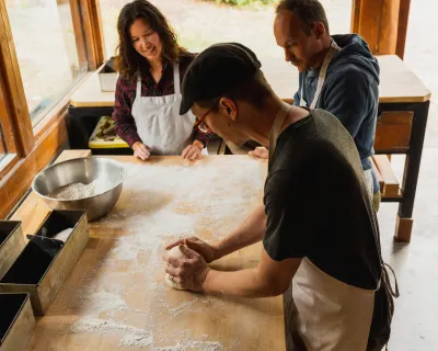 Slow Rise Bakery breadmaking workshop Gabriola Island Logan Moore ZenSeekers