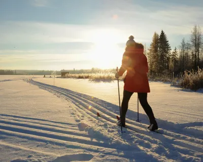 Hamilton House cross country ski trails Bonnyvile Alberta