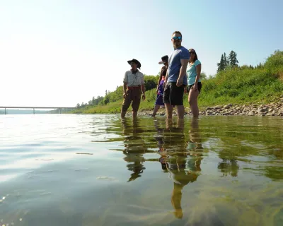 Cooling off on a road trip through northeast Alberta