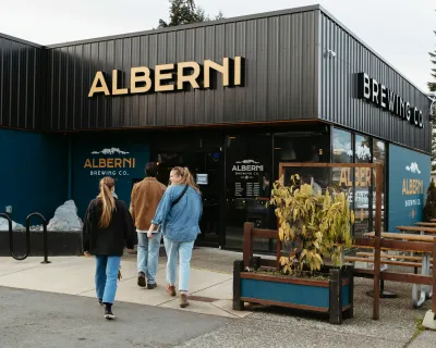 Port Alberni British Columbia rainy day at Alberni Brewing Co by Melissa Renwick 