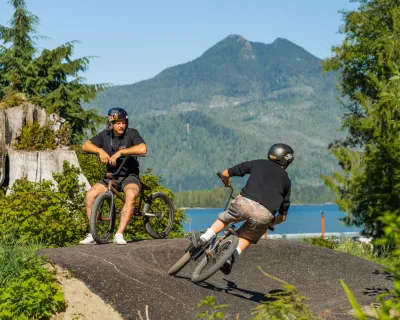 Secret Beach campground BMX pump track