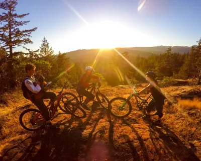 Biking in Sooke