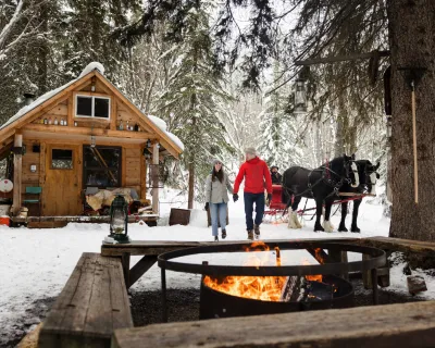 horse-drawn sleigh ride Smithers BC