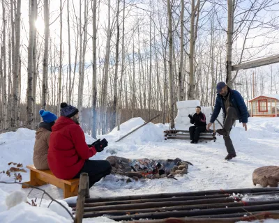 Lac La Biche Alberta Hideaway Adventures Metis jigging