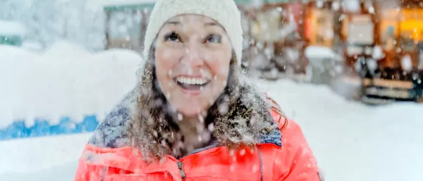 Quesnel BC cross-country skiing happy face Bonnie Grenon