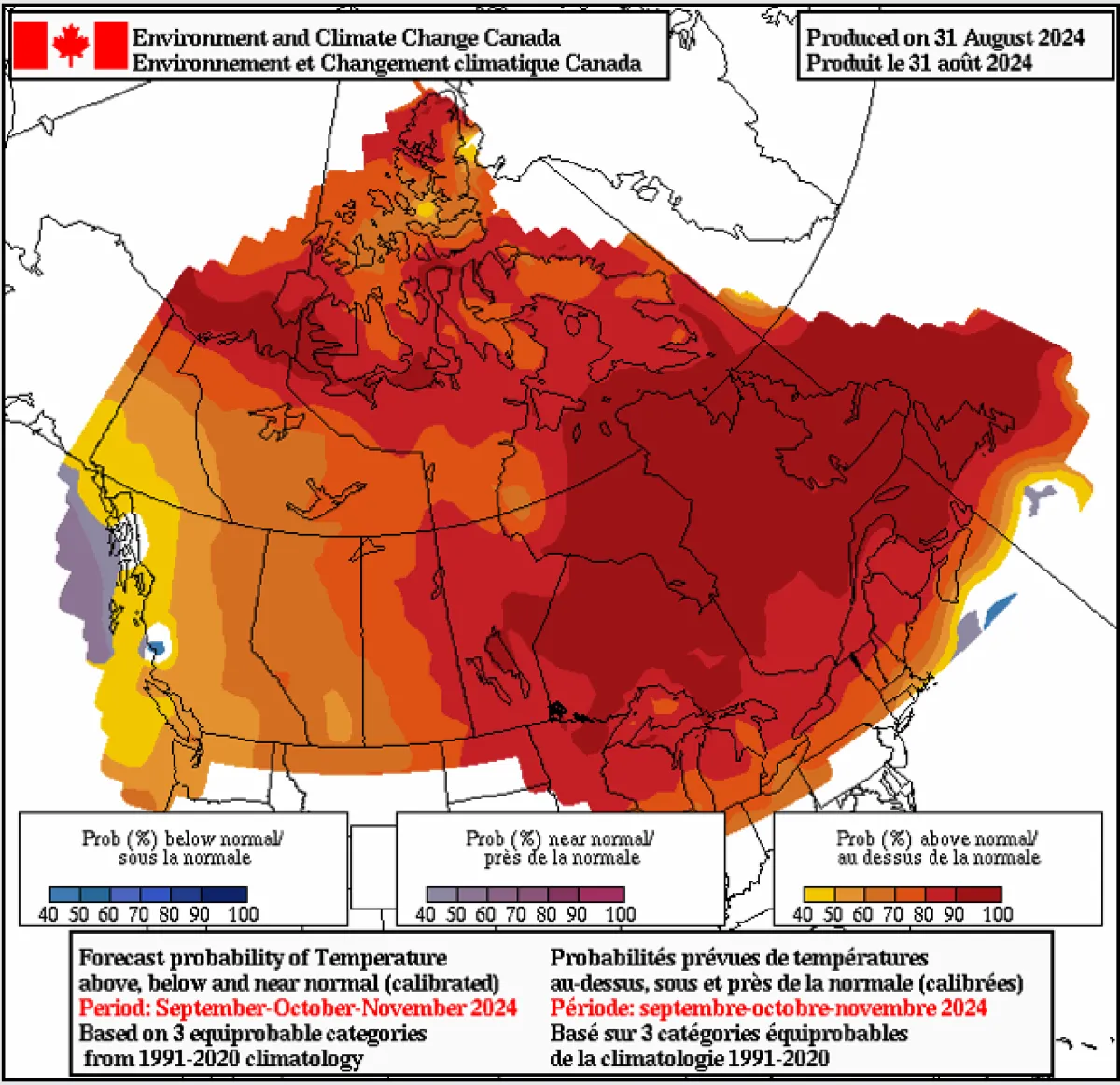 Fall weather Alberta BC environment canada forecast