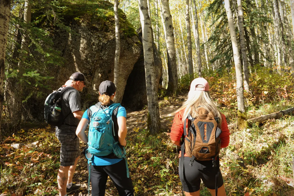 Grande Cache AB hikers Split Rock Jeremy Derksen ZenSeekers.jpg