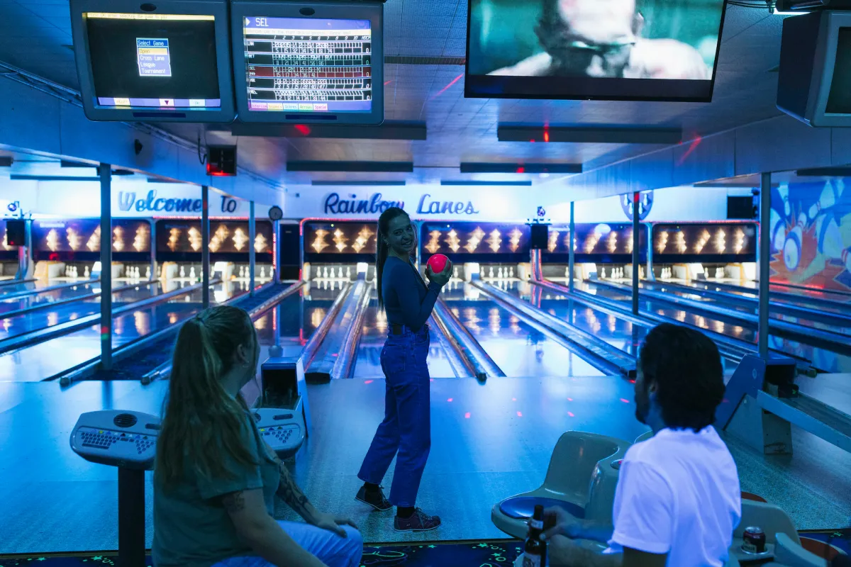 Bowling at Rainbow Lanes in Port Alberni BC