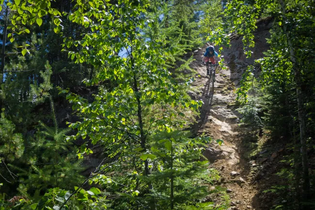 Biking in Rossland BC