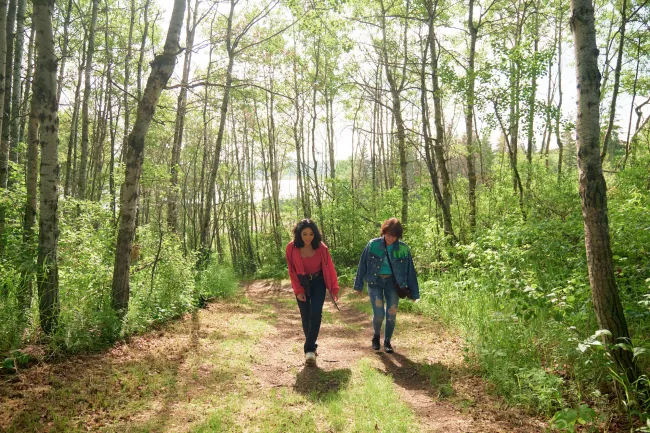 Walking in Vermilion Provincial Park