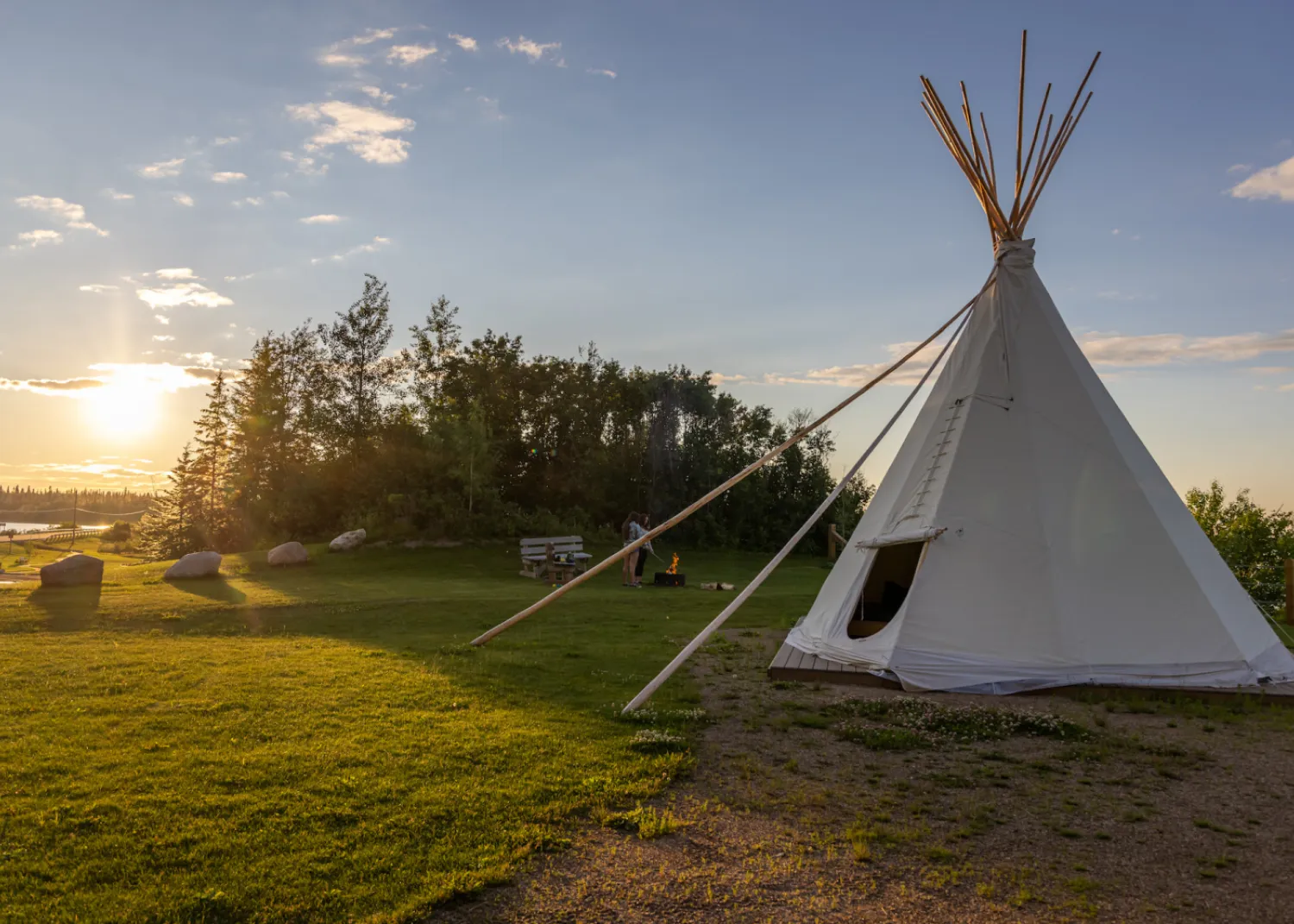 Tipi Camping Sir Winston Churchill Provincial Park Lac La Biche Alberta Paul Lavoie