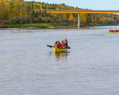 Metis Crossing paddling canoe fall colours Rob Hislop ZenSeekers